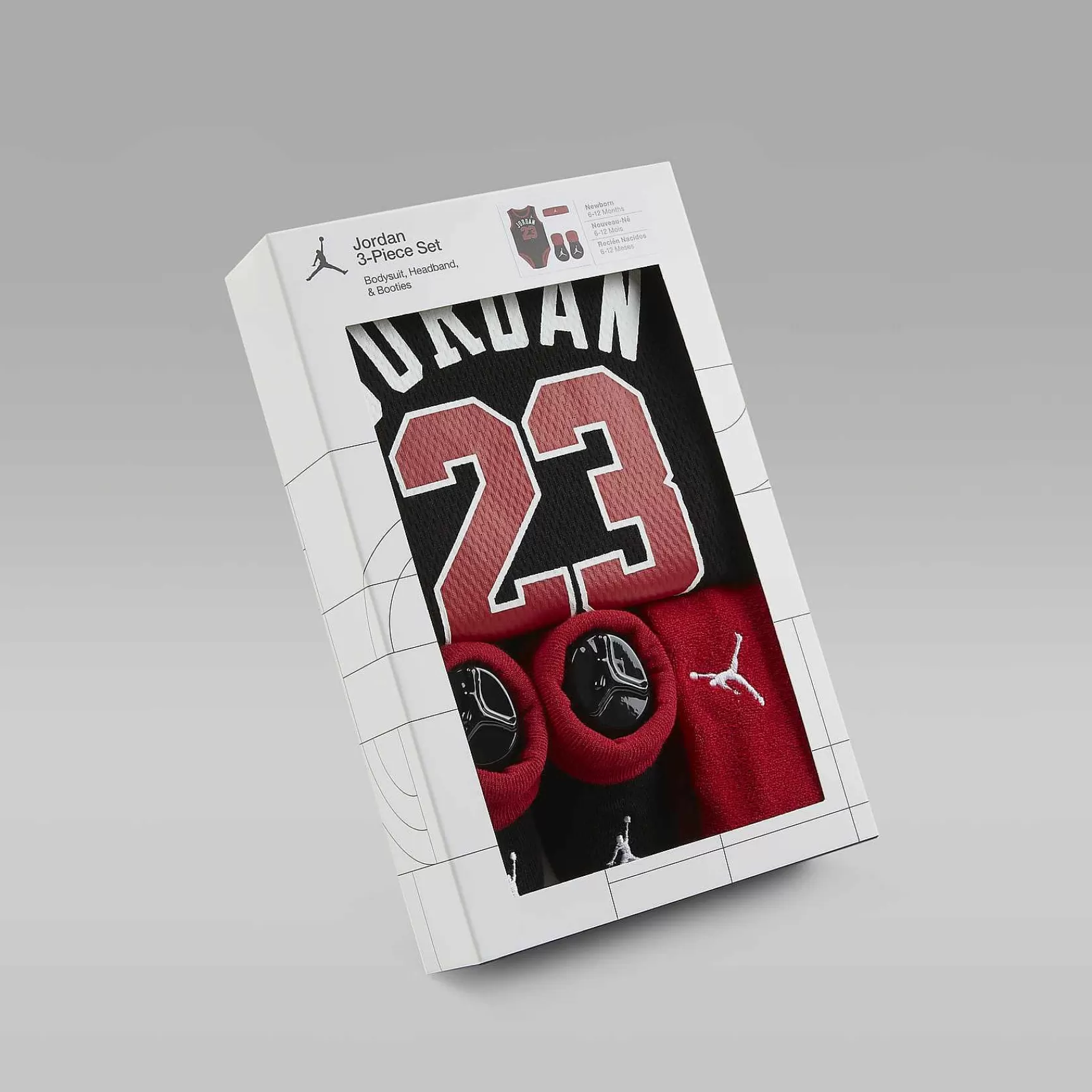 Jordan-Nike Jordan Jordan 3-Piece Mesh Jersey Bodysuit Box Set