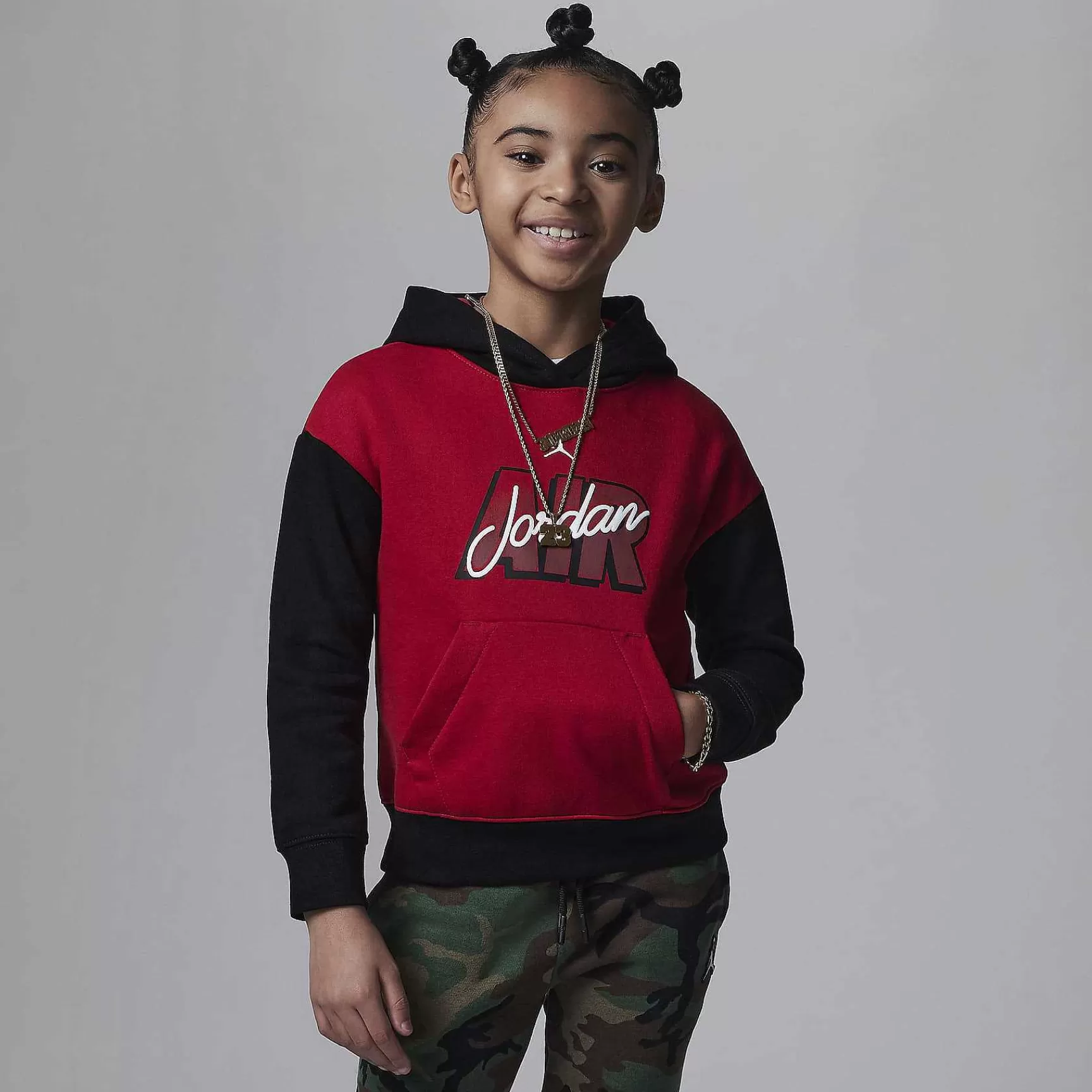 Jordan-Nike Jordan Jordan Blocked Air-Ress Pullover Hoodie