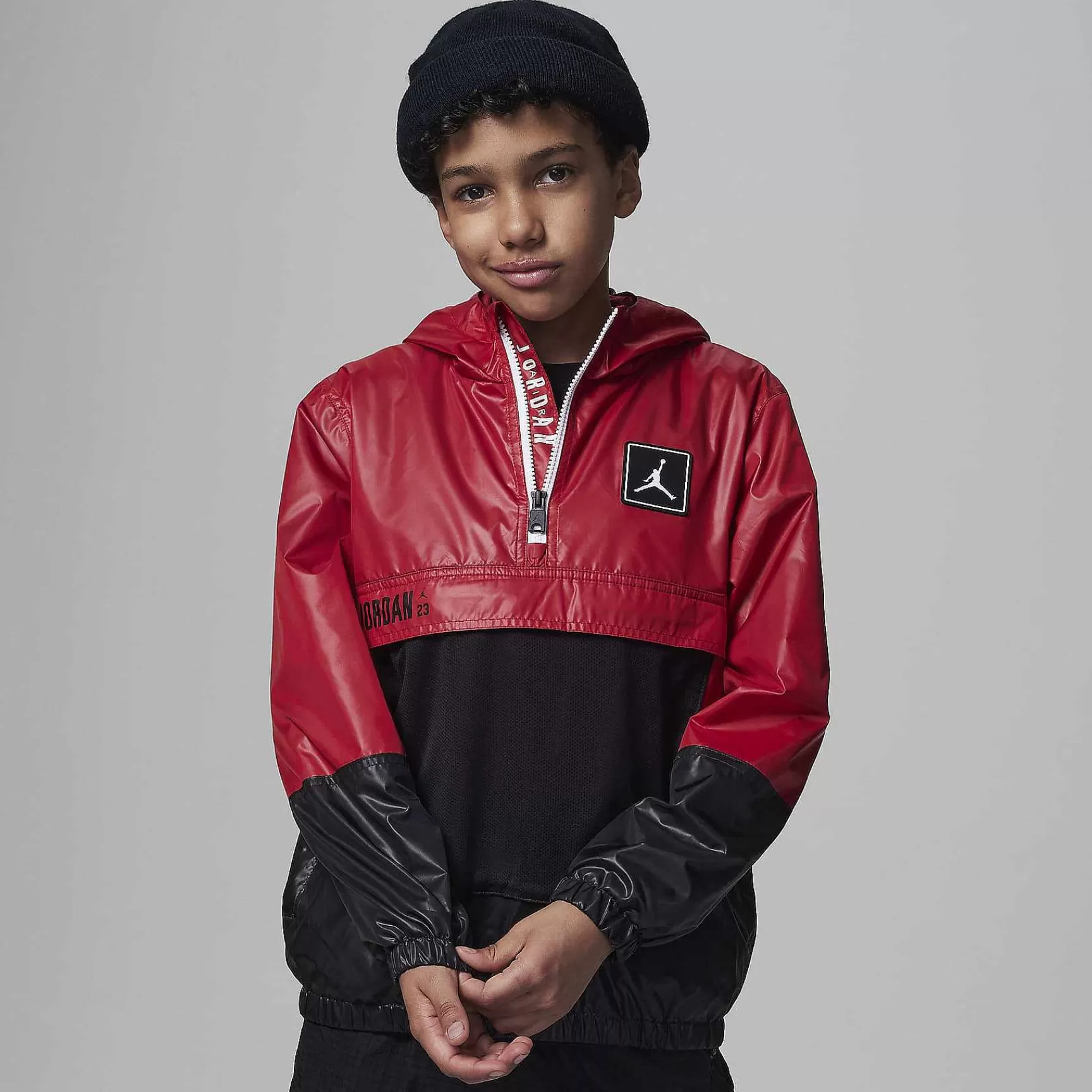 Outerwear & Jackets-Nike Outerwear & Jackets Jordan Half-Zip Windbreaker