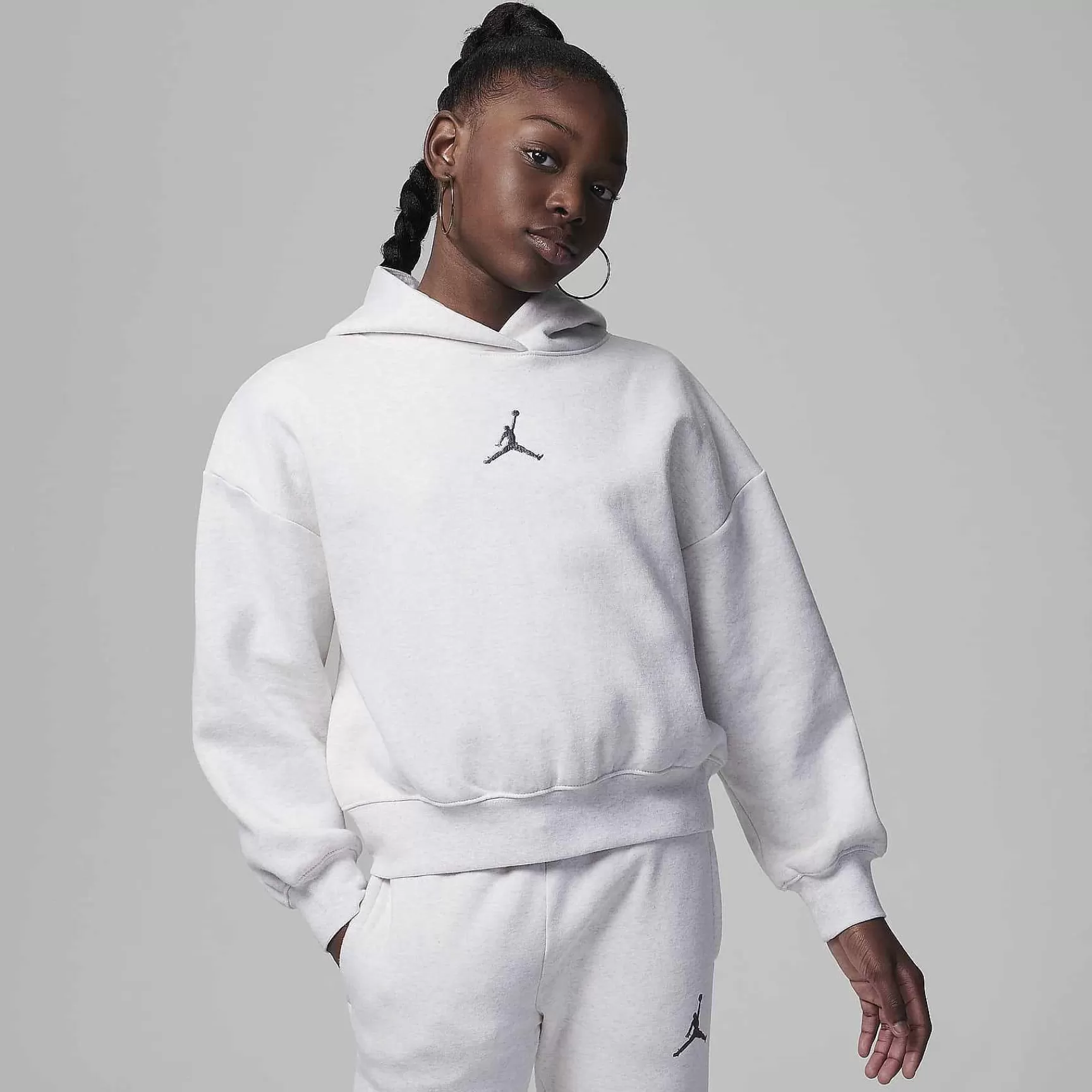 Matching Sets-Nike Matching Sets Jordan Icon Play Pullover Hoodie