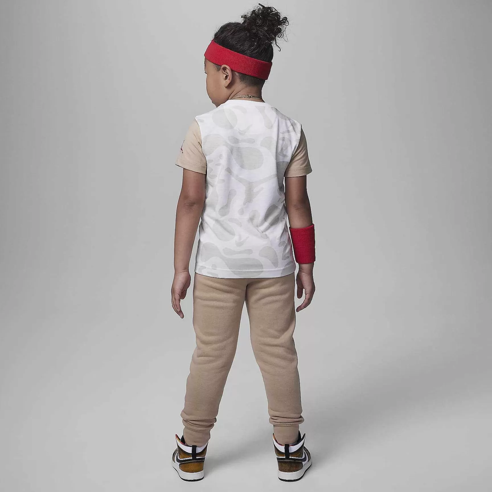 Jordan-Nike Jordan Jordan Lil' Champ Printed Tee And Pants Set