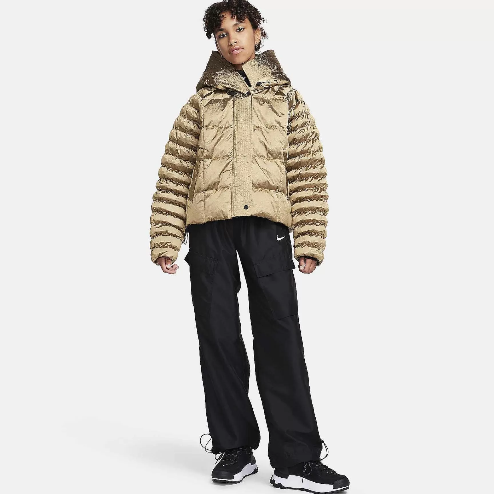 Outerwear & Jackets-Nike Outerwear & Jackets Sportswear Swoosh Puffer Shine Primaloft®