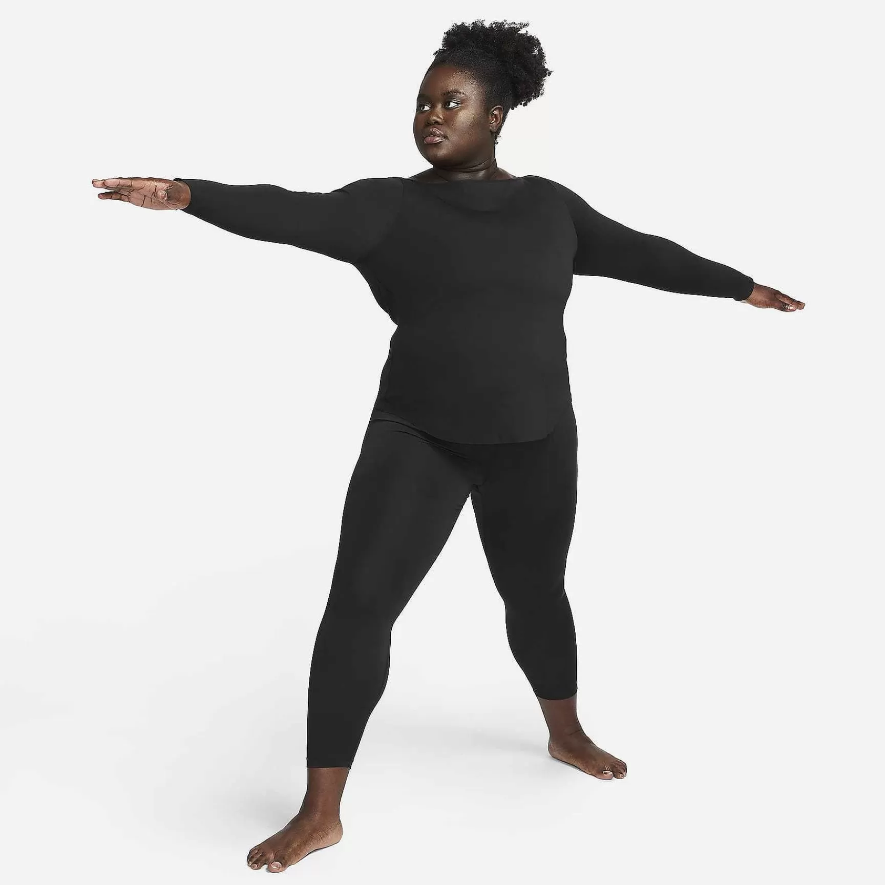 Plus Size-Nike Plus Size Yoga Dri-Fit Luxe